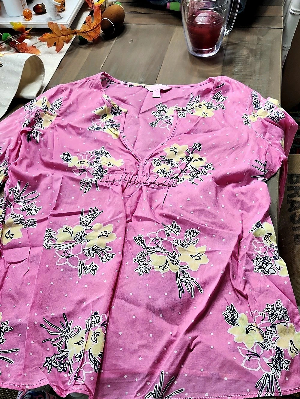 Lilly Pulitzer Pink Floral Blouse